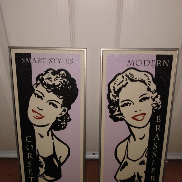 Retro style wall art